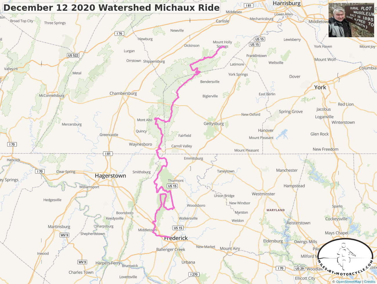 December 12 2020 Watershed Michaux Ride