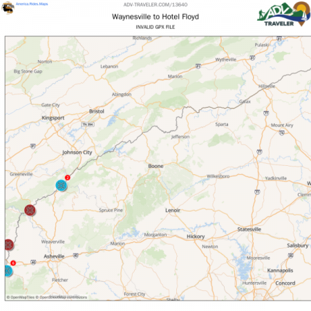 Waynesville to Hotel Floyd