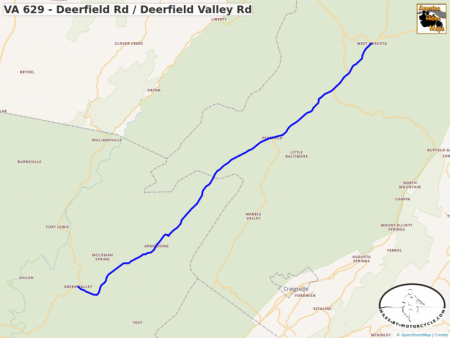 VA 629 - Deerfield Rd / Deerfield Valley Rd