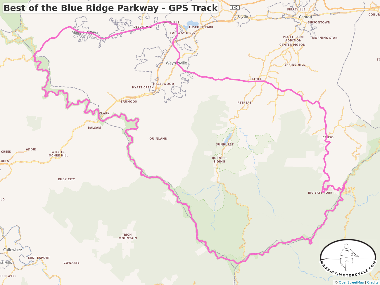Best of the Blue Ridge Parkway - GPS Track