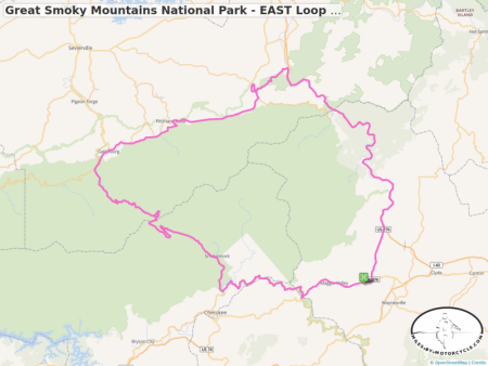 Great Smoky Mountains National Park - EAST Loop - GPS Track