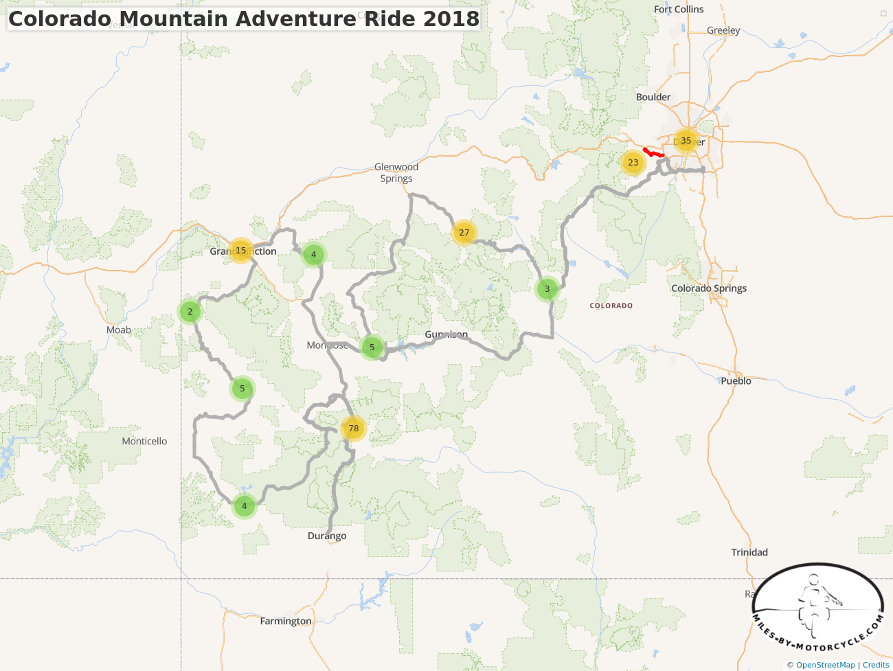 Colorado Mountain Adventure Ride 2018