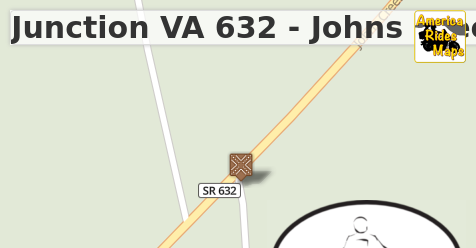 Junction VA 632 - Johns Creek Rd & Tub Run Road