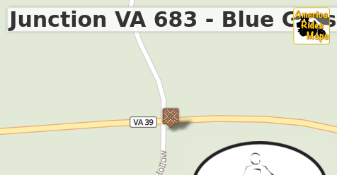 Junction VA 683 - Blue Grass Hollow Rd & VA 39 - Mountain Valley Rd
