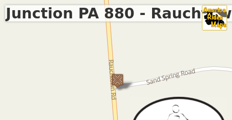 Junction PA 880 - Rauchtown Rd & Sand Spring Road