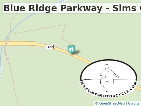 Blue Ridge Parkway - Sims Creek Parking Overlook