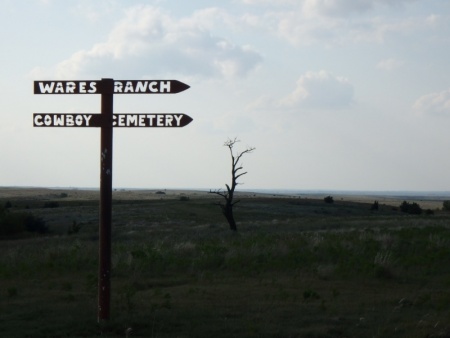 Cowboy Cemetery Sign