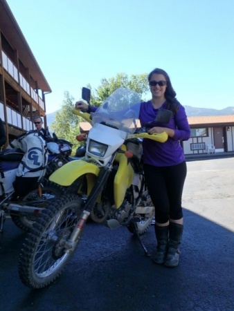 Amber and her DRZ400