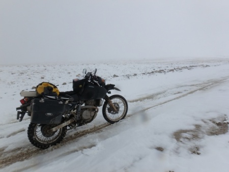 DR650SE In the Snow