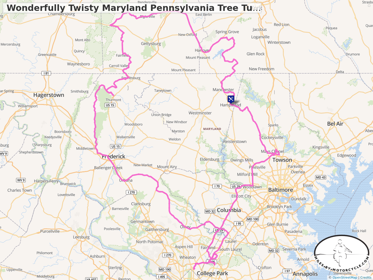Wonderfully Twisty Maryland Pennsylvania Tree Tunnel Ride