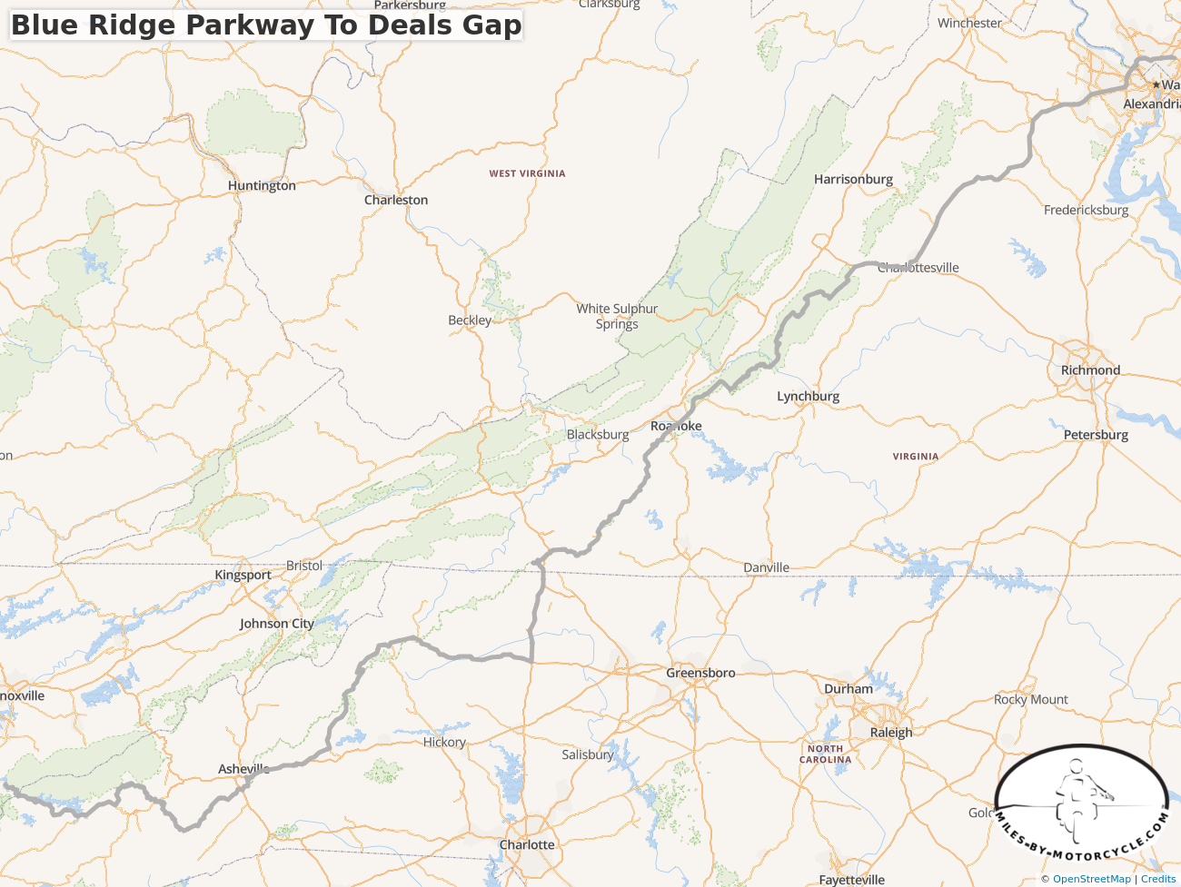 Blue Ridge Parkway To Deals Gap