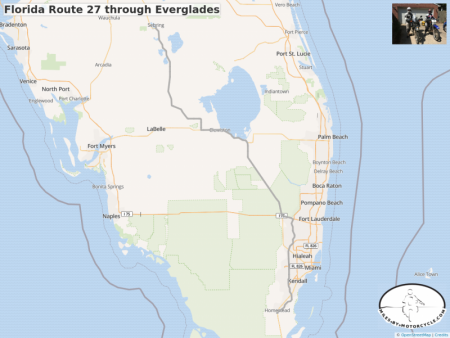 Florida Route 27 through Everglades