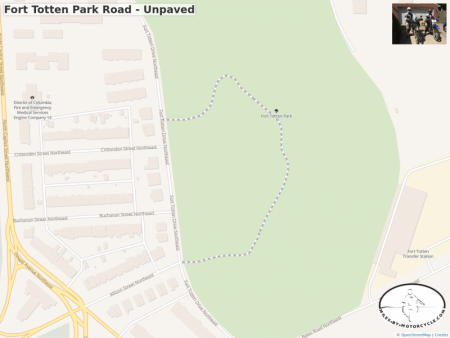 Fort Totten Park Road - Unpaved