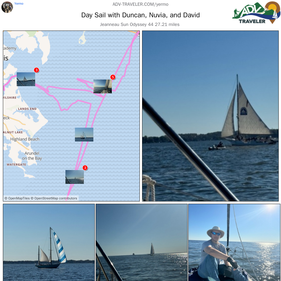 Day Sail with Duncan, Nuvia, and David