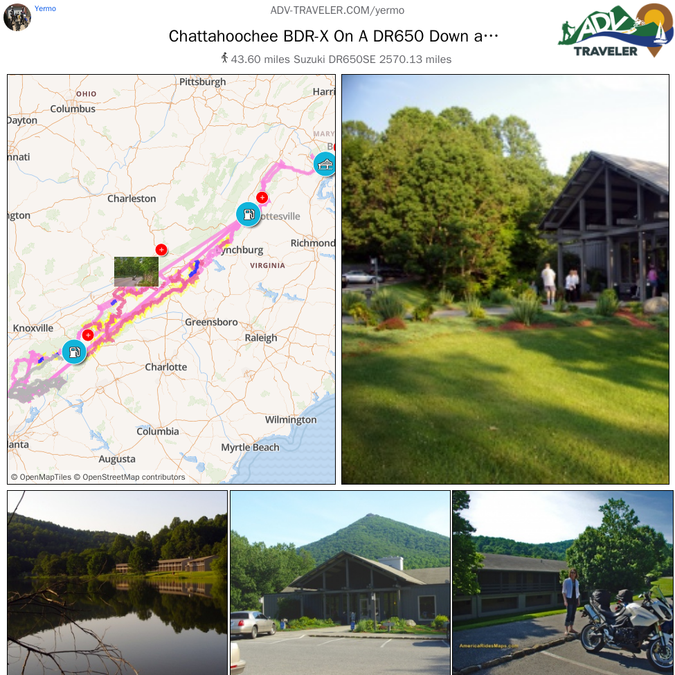 Chattahoochee BDR-X On A DR650 Down and Back - Track