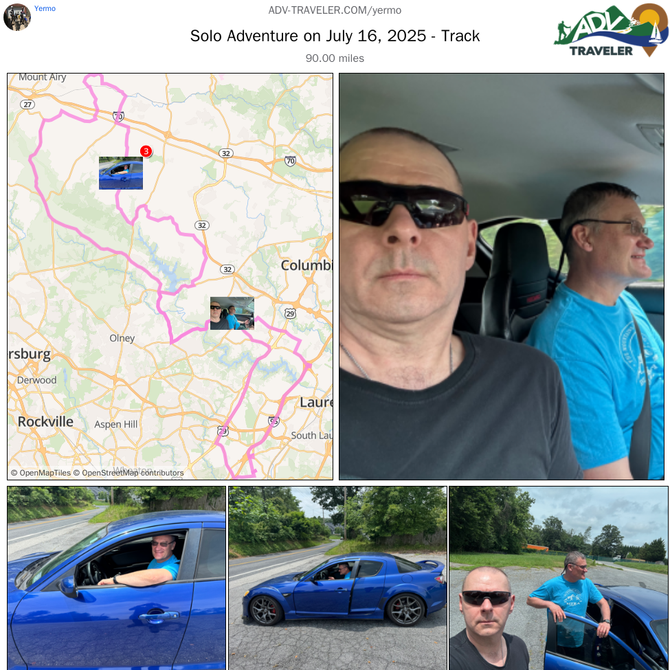 Solo Adventure on July 16, 2025 - Track