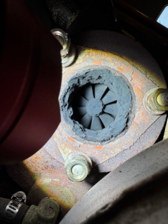 Exhaust Side of Turbo