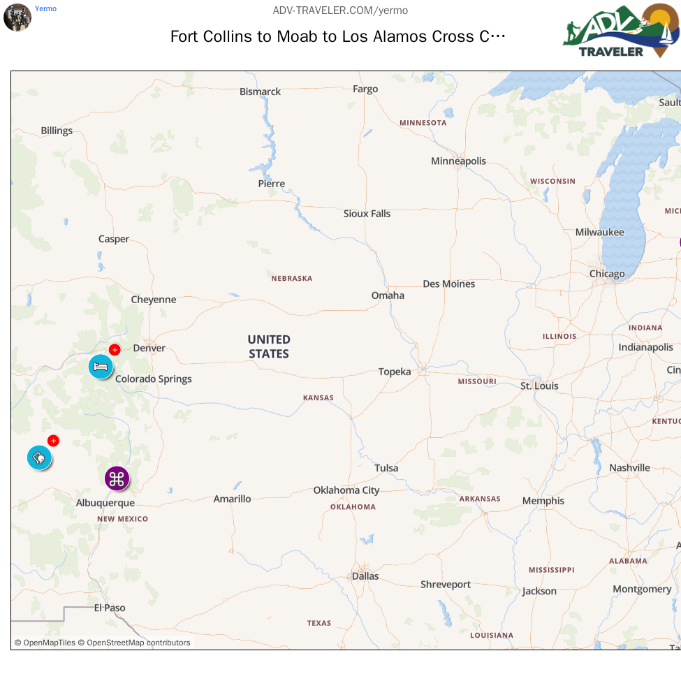 Fort Collins to Moab to Los Alamos Cross Country Ride