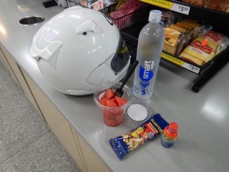 Cooling off at a Gas Station