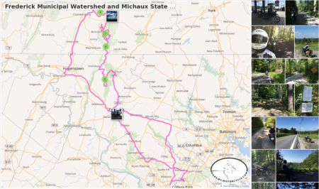 Michaux State Forest Ride Map Image