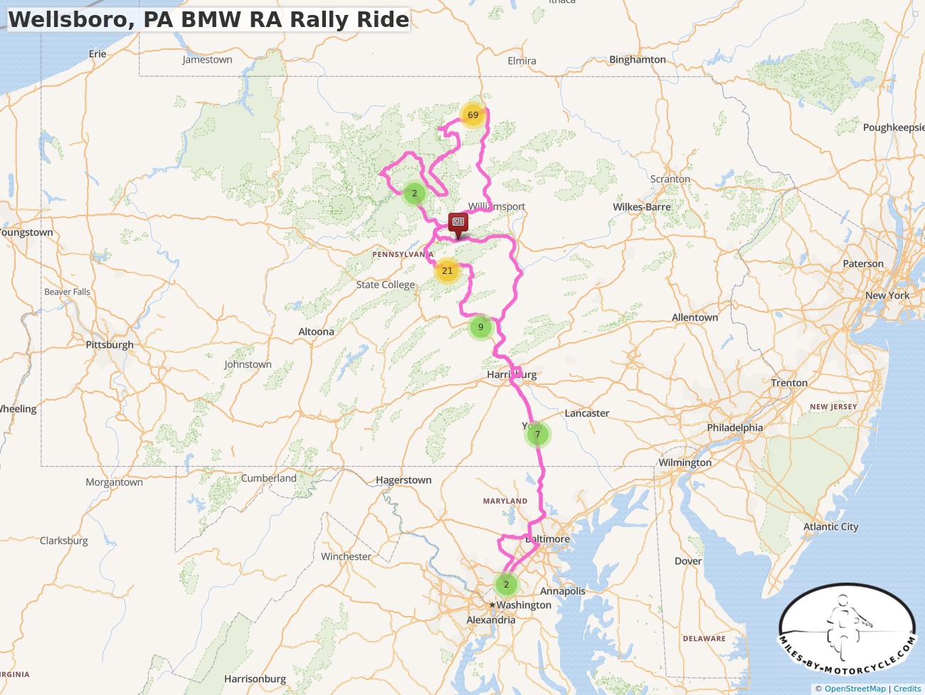 Wellsboro, PA BMW RA Rally Ride