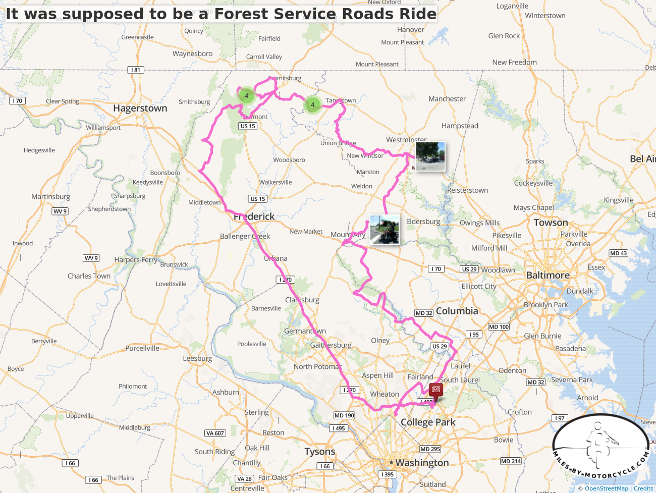 It was supposed to be a Forest Service Roads Ride