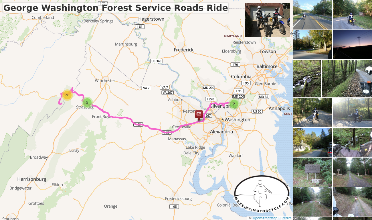 George Washington Forest Service Roads Ride