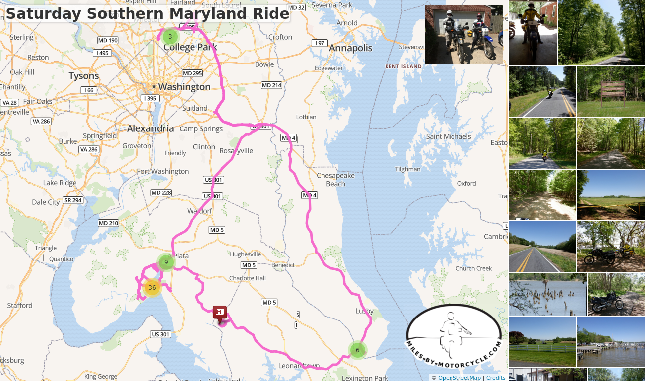 Saturday Southern Maryland Ride