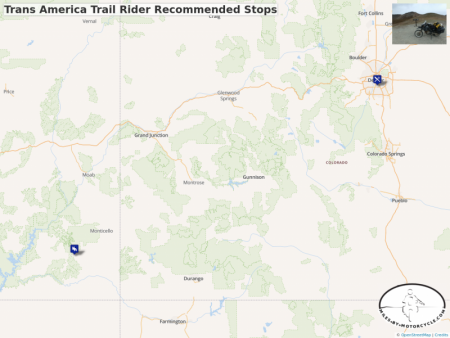 Trans America Trail Rider Recommended Stops