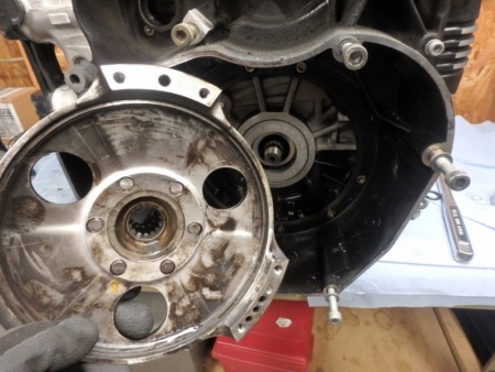 Donor Engine Clutch Removal Detail