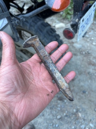Goddam railroad spike!