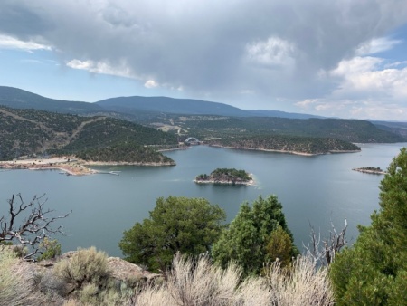 Flaming Gorge Reservoir on the Green River in southwestern, Wyoming
