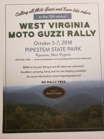 west Virginia Moto Guzzi rally 