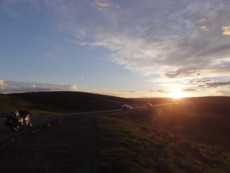 Sunset over Yellowstone