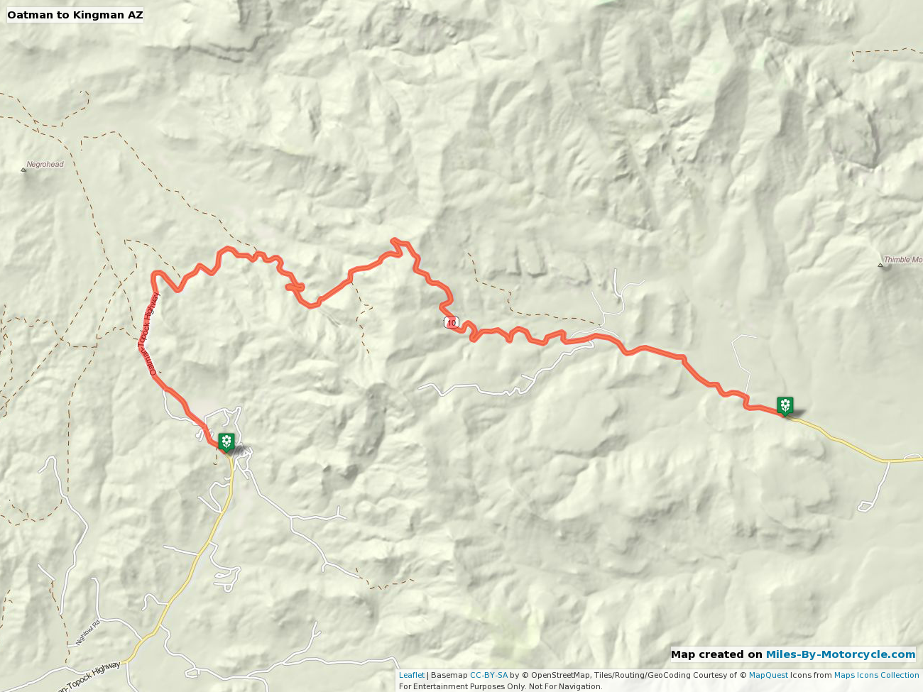 Oatman to Kingman AZ