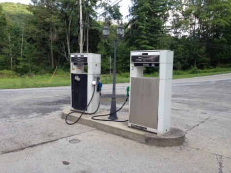 Old gas pumps serving old gas