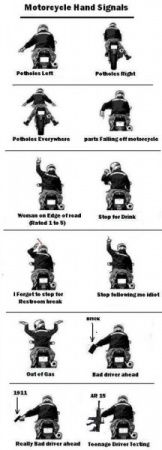 Alternative Group Riding Hand Signals...